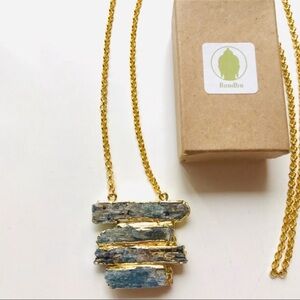Boho Raw Kyanite Stone Crystal Necklace